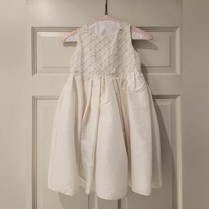 Dorissa Cream Beaded Dress